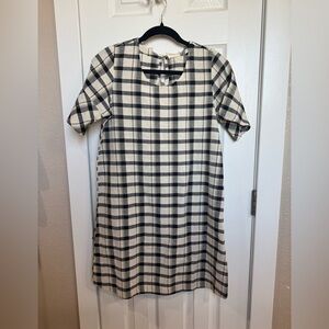Mata Traders Black and White Checkered Dress